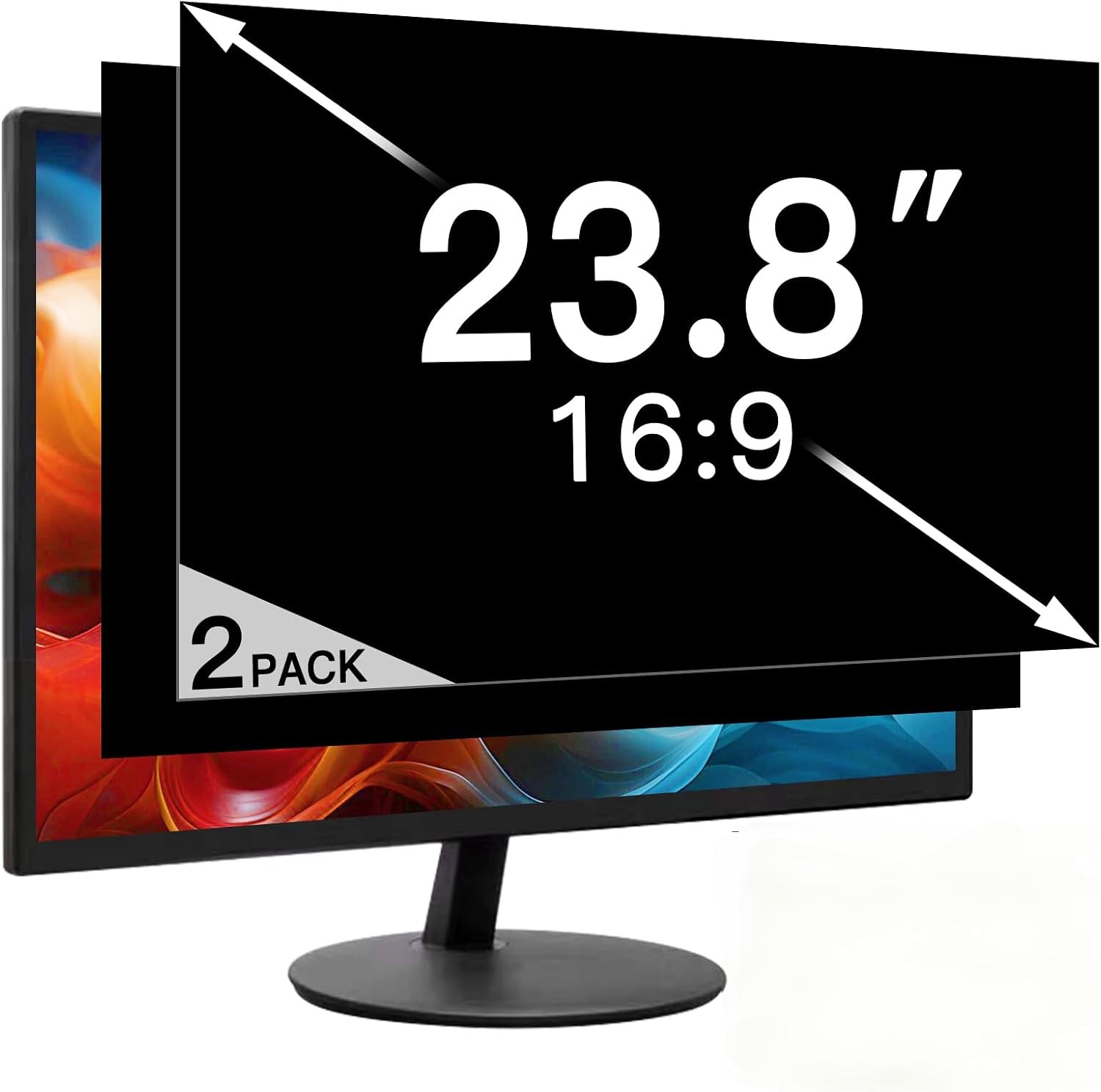 23.8 Inch Privacy Screen for Computer Monitor, Anti Glare Eye Protection Cover