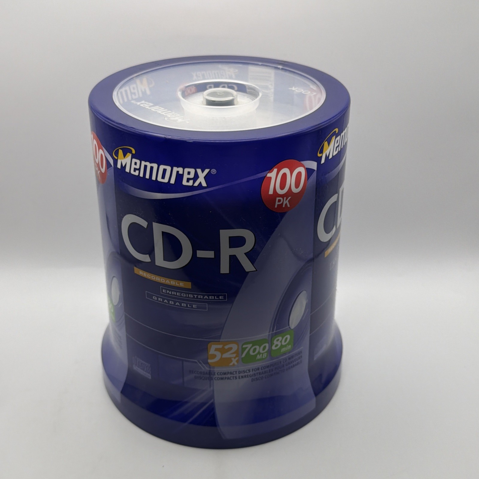 Memorex CD-R 52X 700mb 80Min 100 Pack New Factory Sealed