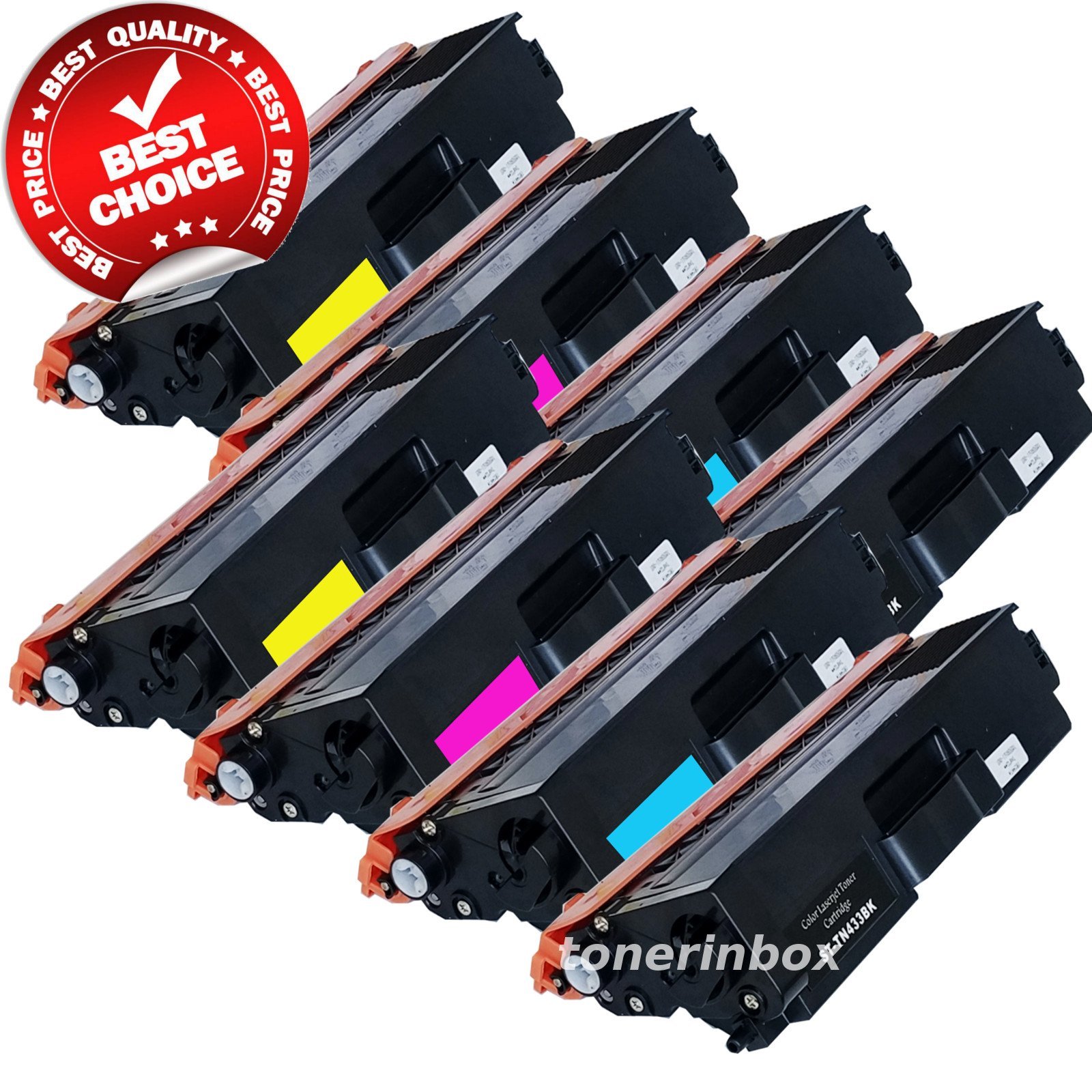 8 Pack Toner Cartridge For TN433 TN431 HL-L8260CDW L8360CDW MFC-L8610CDW
