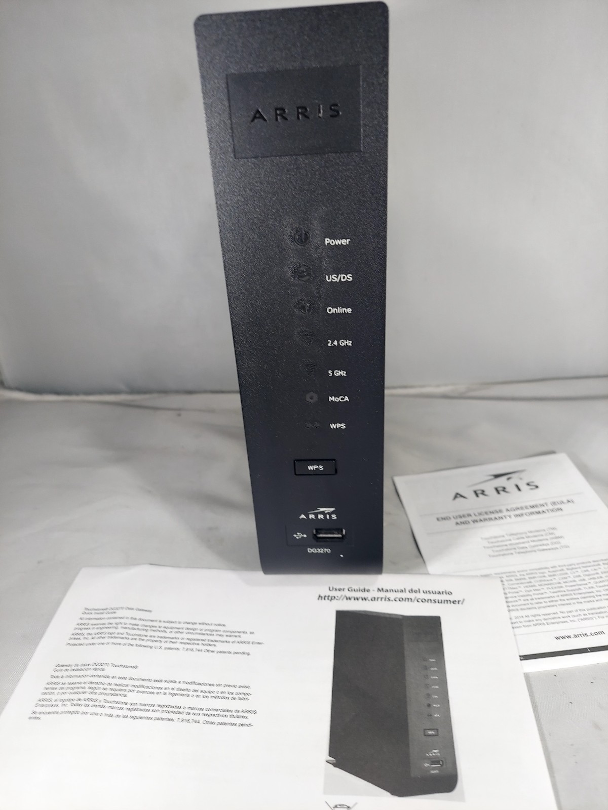 Touchstone Arris DG3270 data Gateway D3.0 Suddenlink Quickstart Cable Modem/Rout