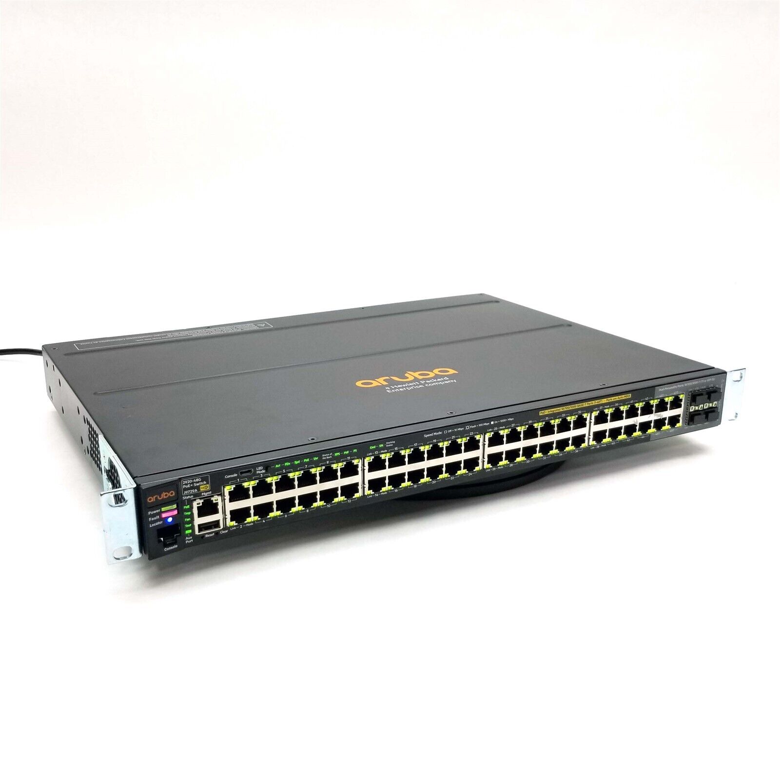HP Aruba 2920-48G-PoE+ J9729A 48-Port Managed Gigabit Network Switch w/PSU