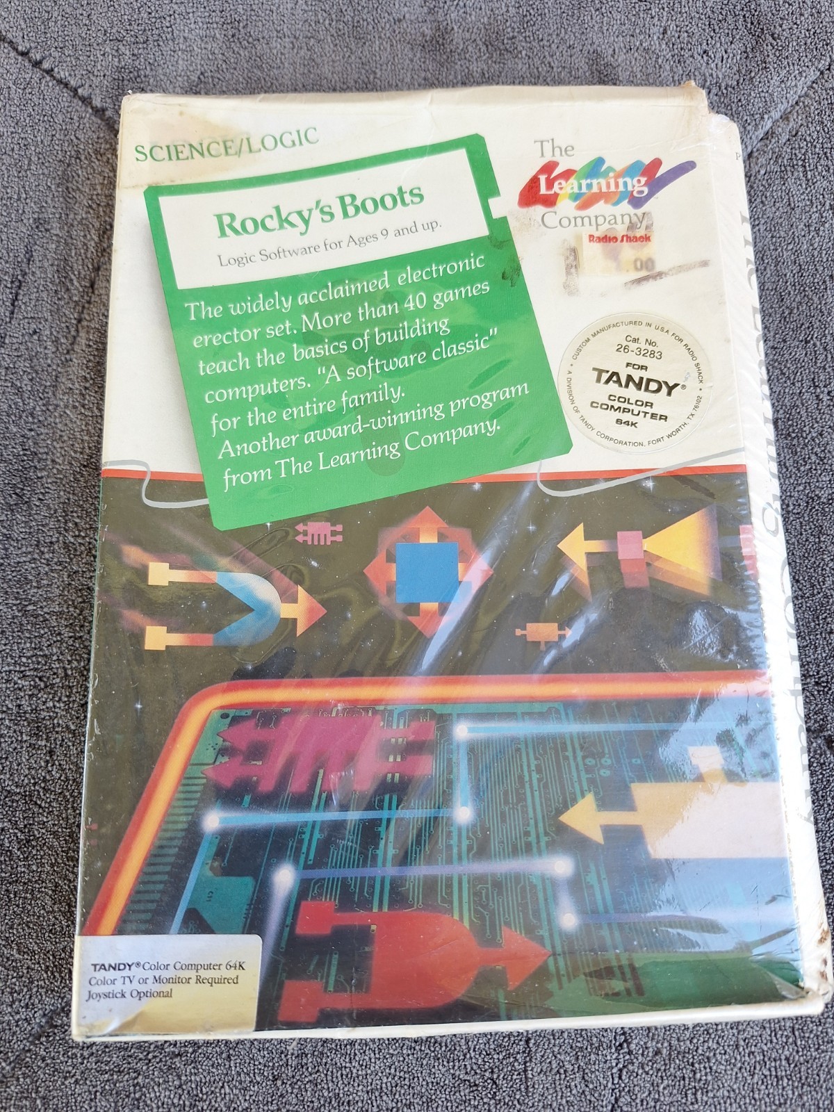 Vintage 1985 Tandy Computer Game Rocky’s Boots New Sealed