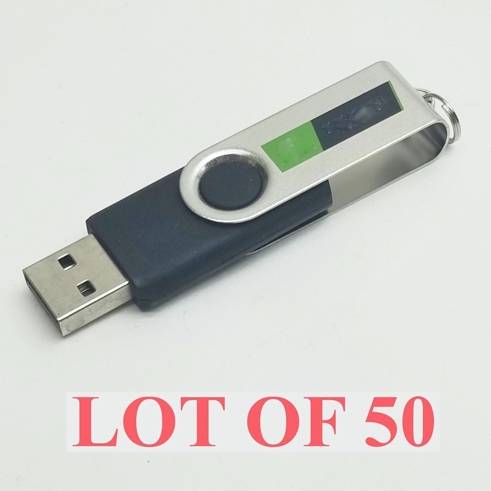 USB 2.0 Memory Stick Flash Thumb Drive 2GB Data Storage Dongle Swivel Pen Lot 50