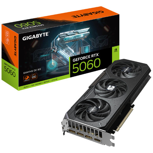 Video Card Gigabyte RTX 5060 GAMING OC 8G 2595 MHz GDDR7 HDMI 500W