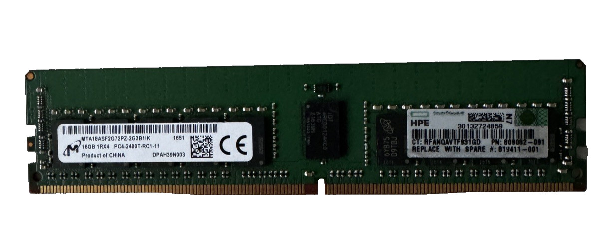 MICRON MTA18ASF2G72PZ-2G3B1RI Server Memory 16GB DDR4 SDRAM