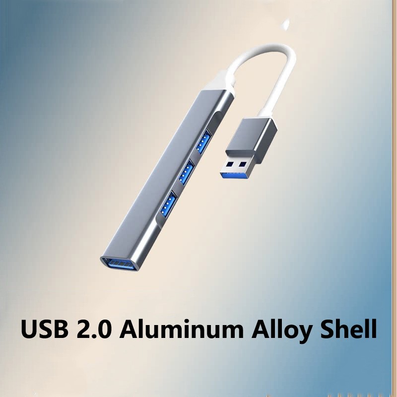 USB / Type-C Hub 2.0/3.0 | 4 Port Splitter | 5Gbps High Speed | PC Laptop Mac