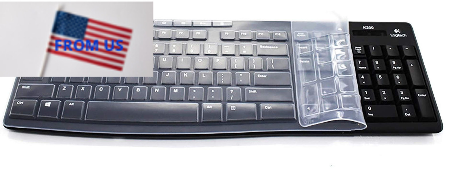 Ultra Thin Silicone Clear Keyboard Protective Skin Cover Transparent