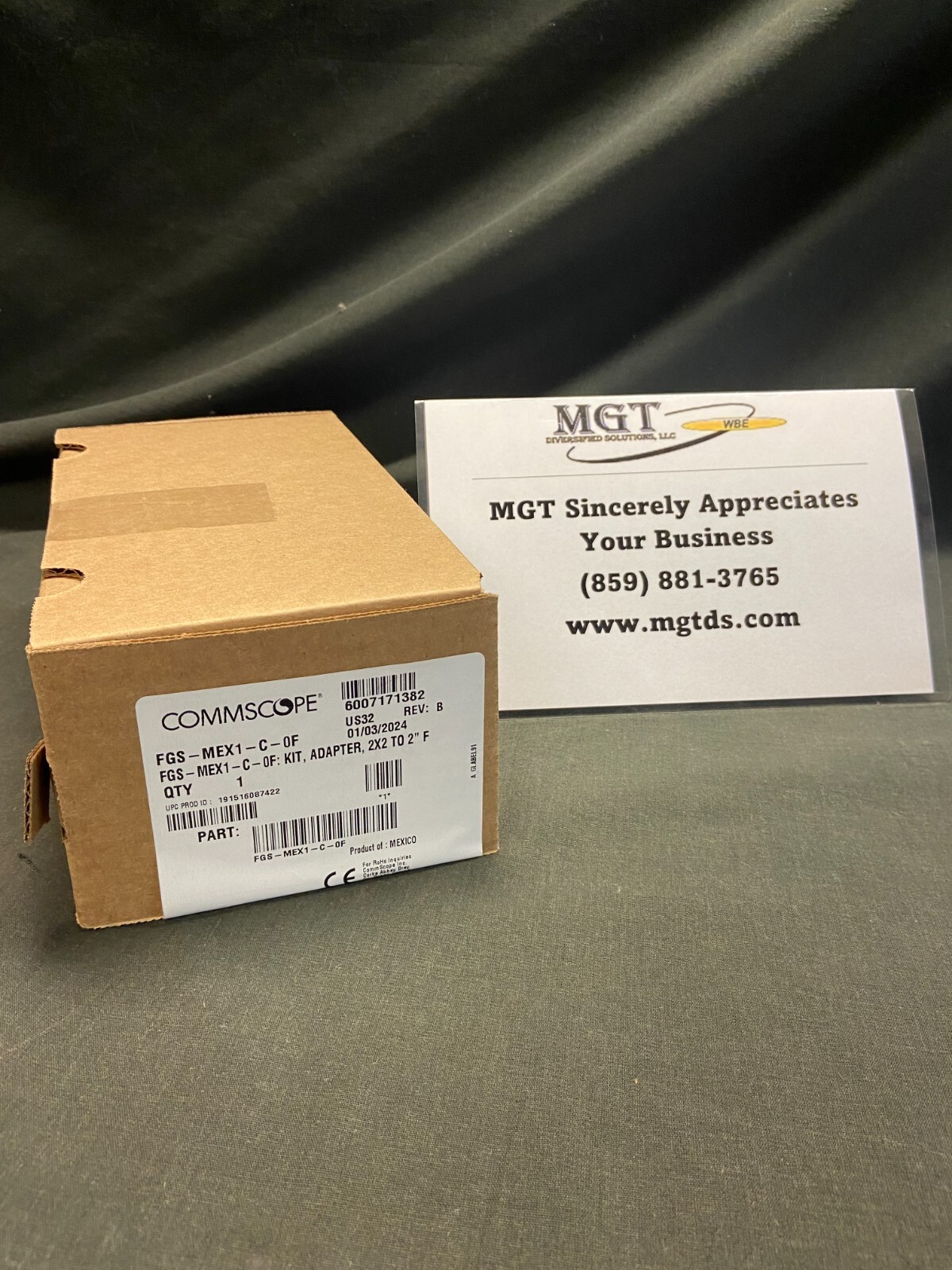 ADC/COMMSCOPE / FGS-MEX1-C-0F / 2" ADAPTER KIT / NO HOSE