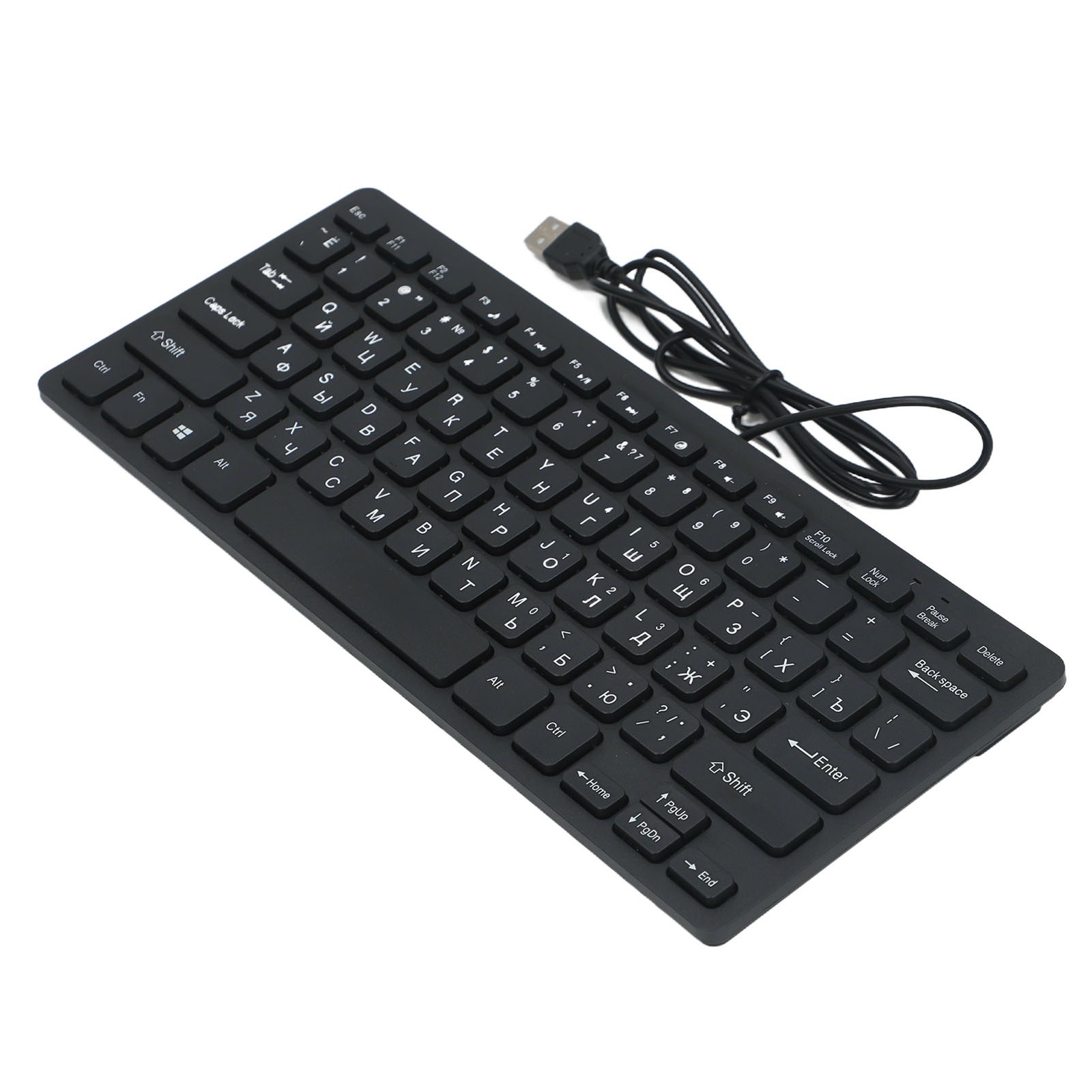 78 Key Russian Language USB Wired Mini Keyboard