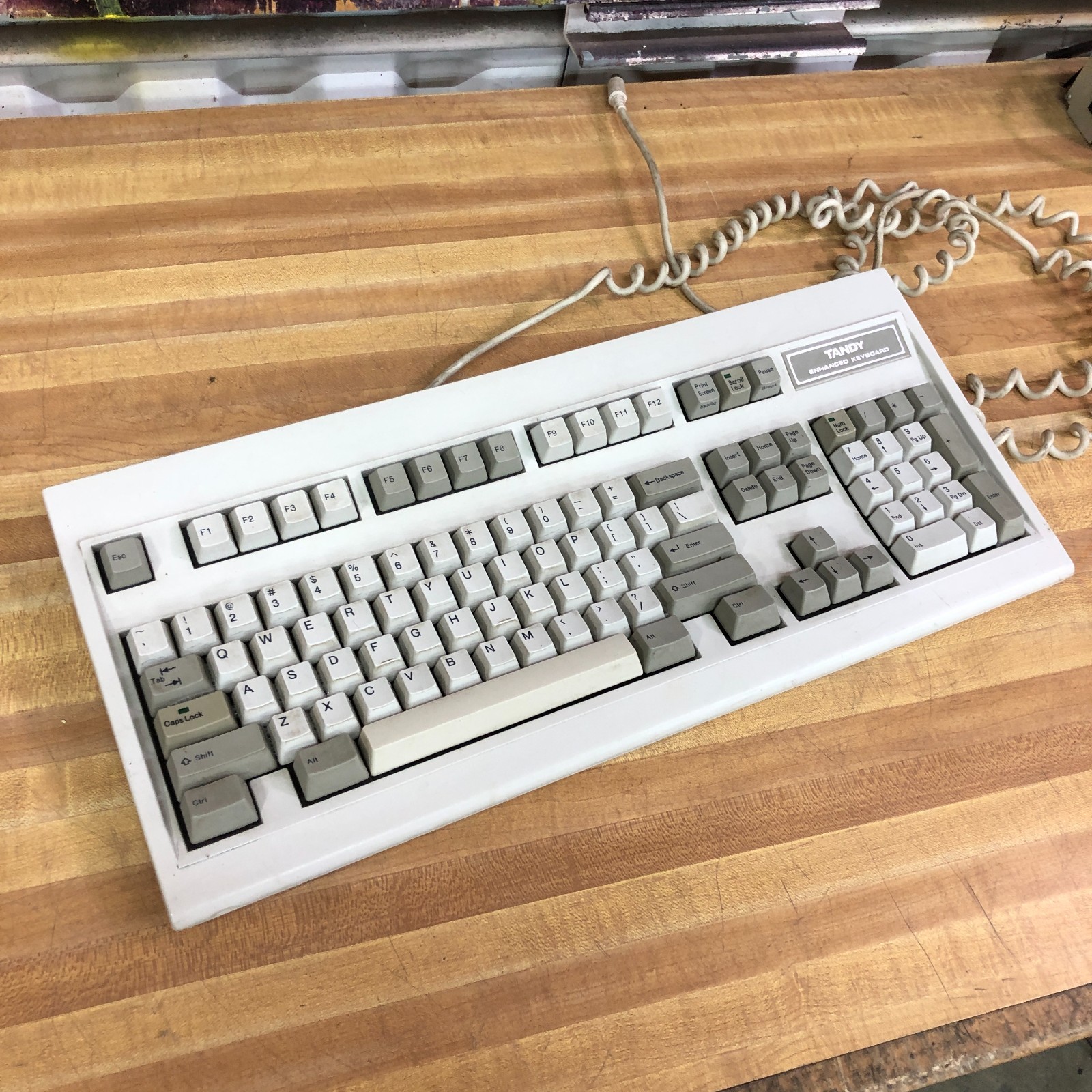 Vintage Tandy Enhanced Mechanical Computer Keyboard Radio Shack (WORKS)