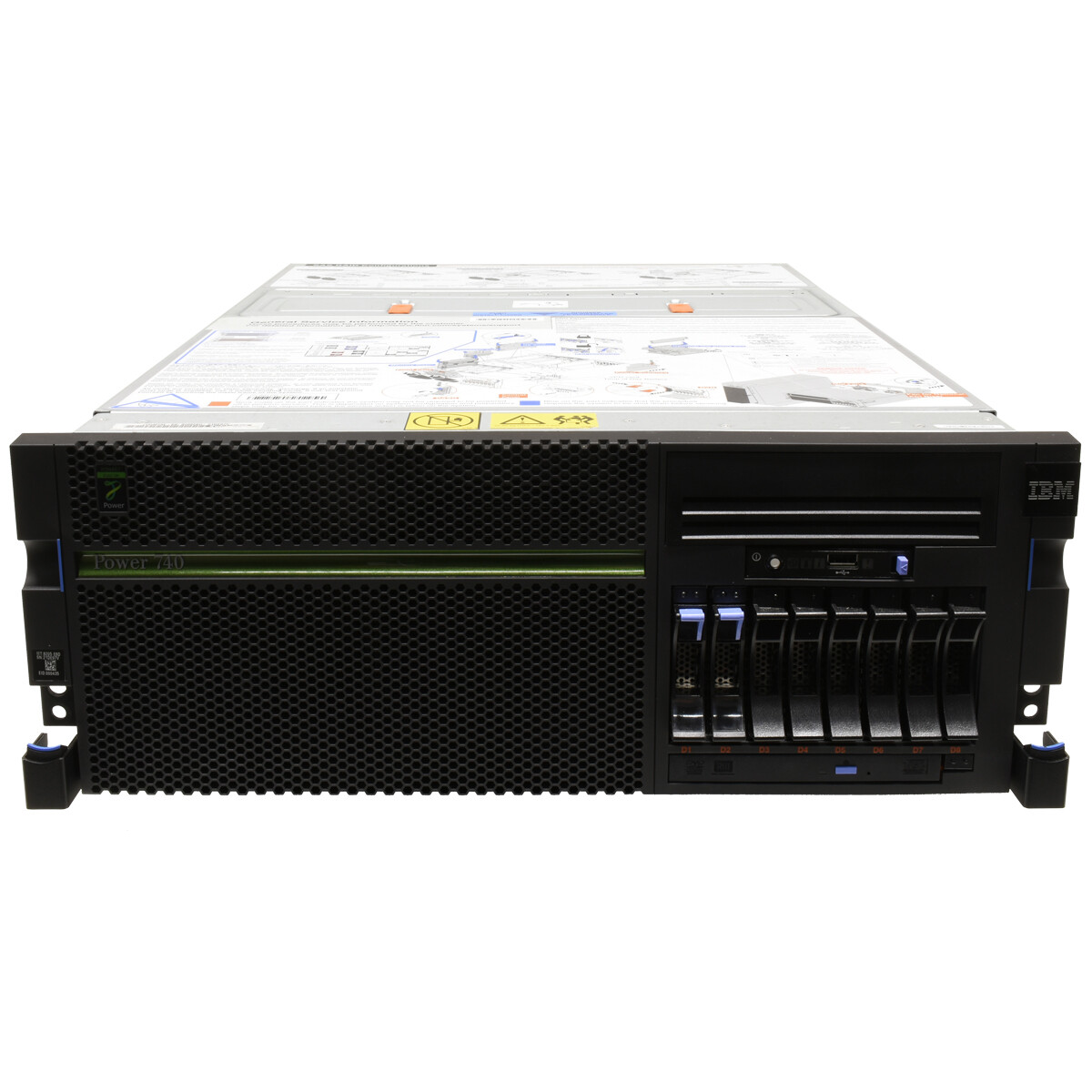 IBM Power 740 Server 2x Power7 CPU 4.20GHz 256GB RAM PC3 8x SFF 2.5