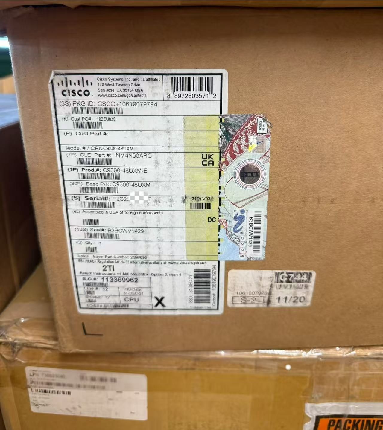 Cisco C9300-48UXM-E   48 Ports Fully Managed Power over Ethernet Switch