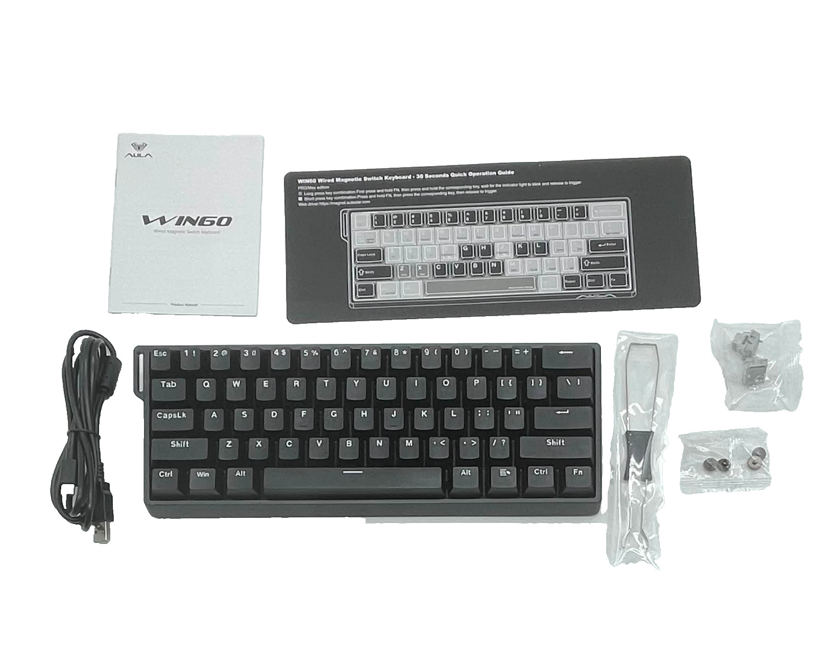 EPOMAKER Aula WIN60 HE 60% Wired Magnetic Keyboard with Adjustable Actuation