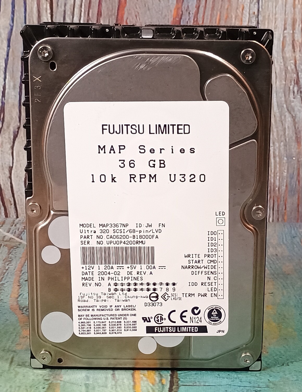 Fujitsu Limited MAP Series 36GB 10k RPM U320