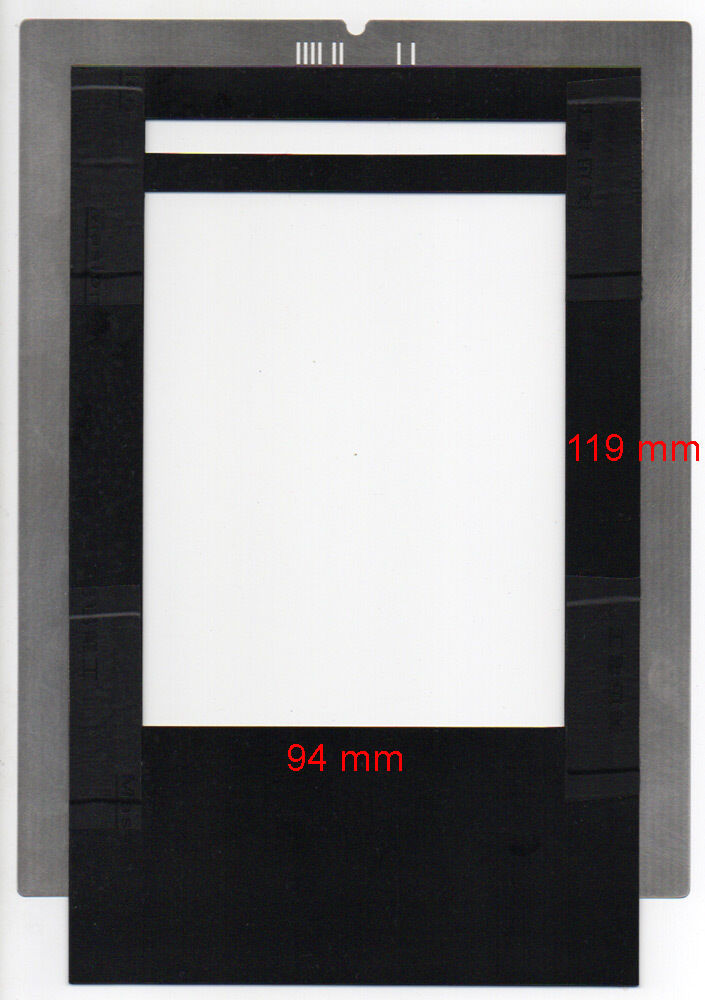 Film holder for Imacon Flextight scanners, 4\'\'x5\'\' (94x119mm), with ID code