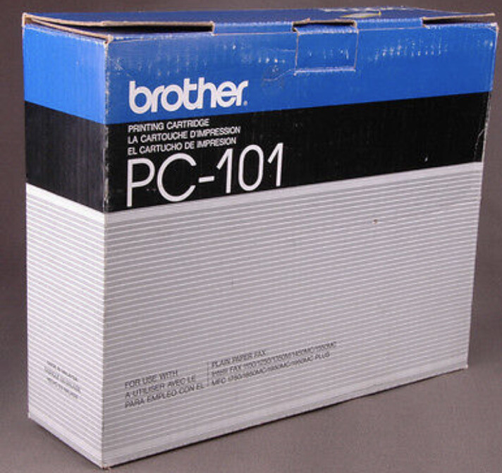 Genuine OEM Brother Black Fax Cartridge PC-101 new