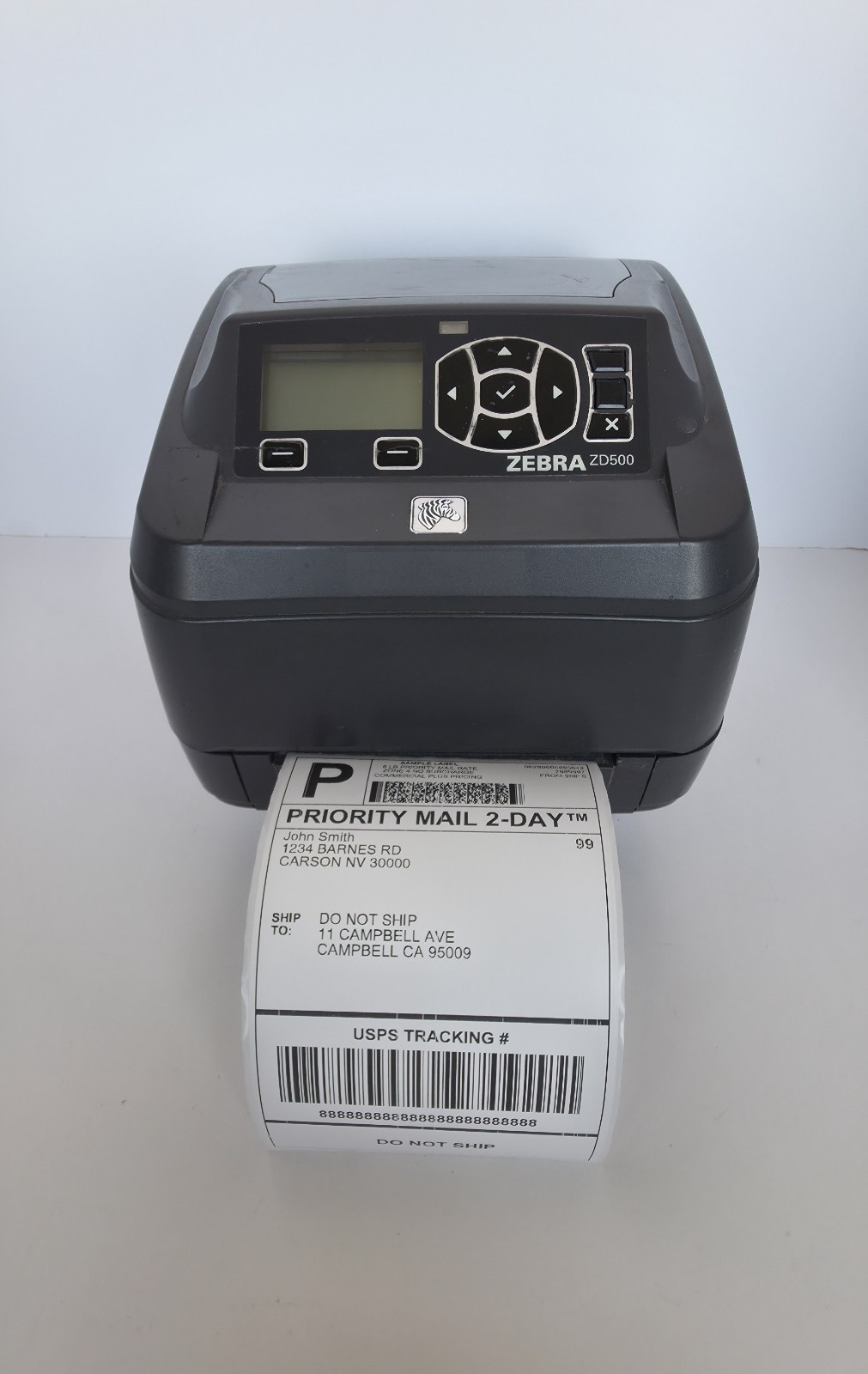 Zebra ZD500 Thermal Transfer Barcode Label Printer -  No Power Adapter
