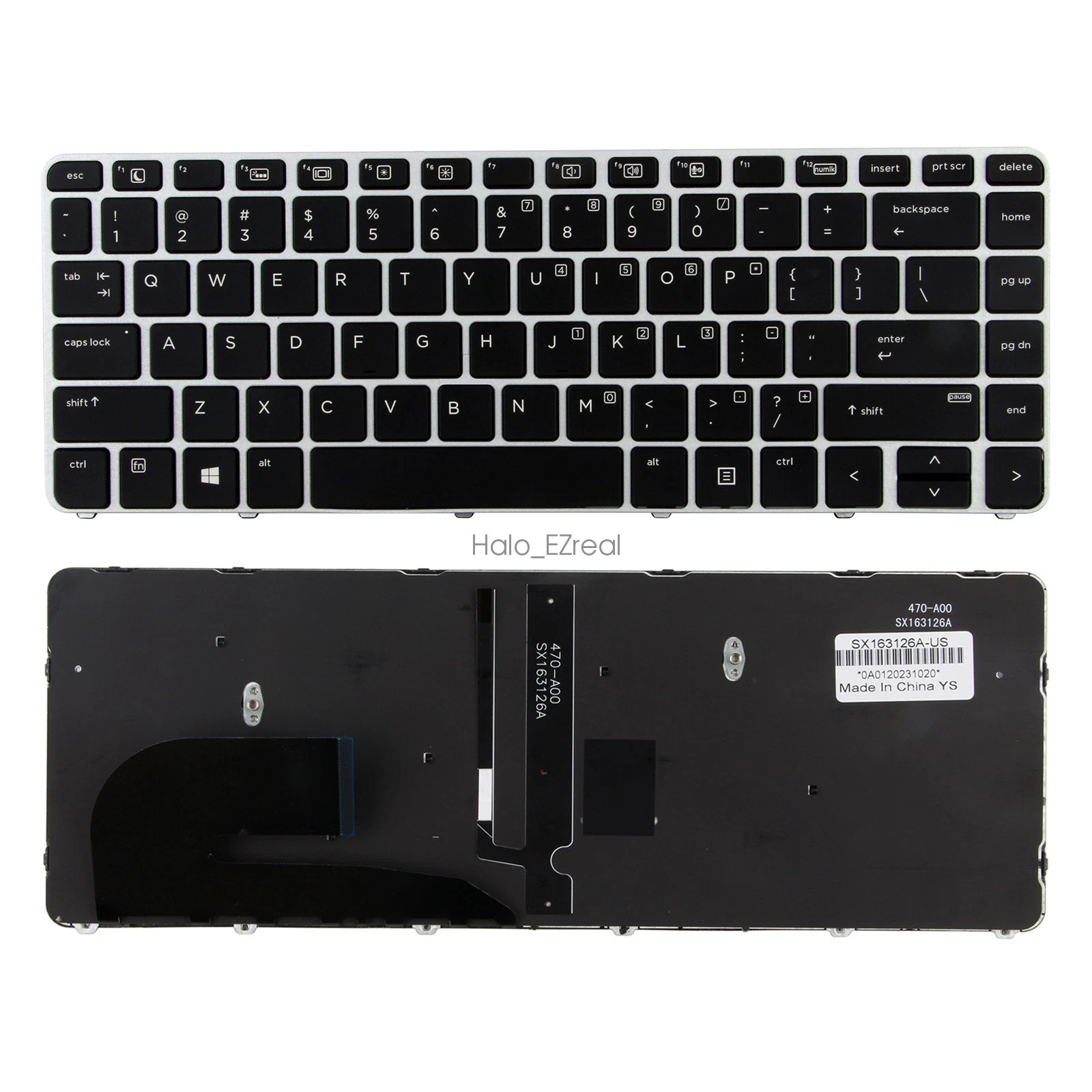 US Keyboard Without Backlit for HP EliteBook 840 G3 840 G4 745 G3 G4 836308-001