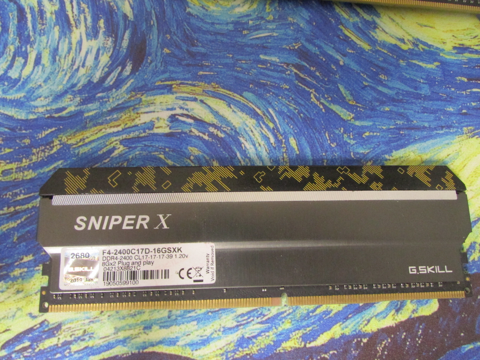 G.SKILL Sniper X Series 8GB DDR4 RAM 2400MHz (F4-2400C17D-16GSXK)