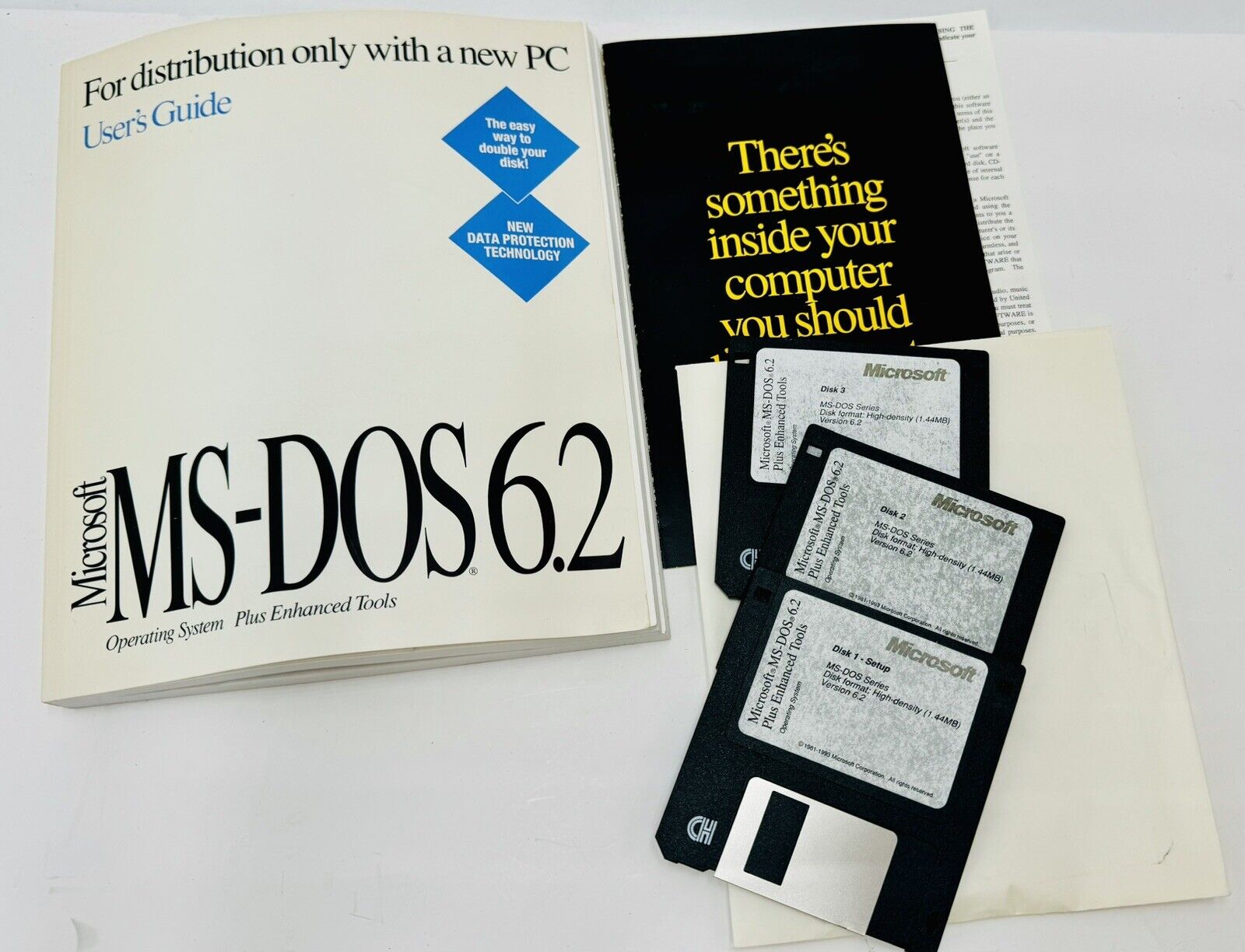 Genuine Microsoft MS-DOS 6.2 Full Version With 3.5 Disks