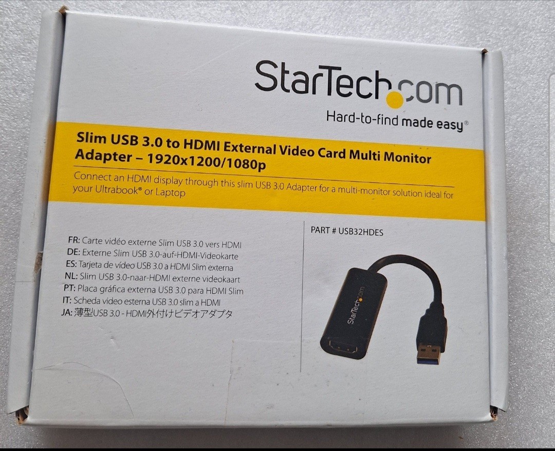StarTech.com USB 3.0 to HDMI Adapter - Slim/Compact USB Type A (USB32HDES) NEW