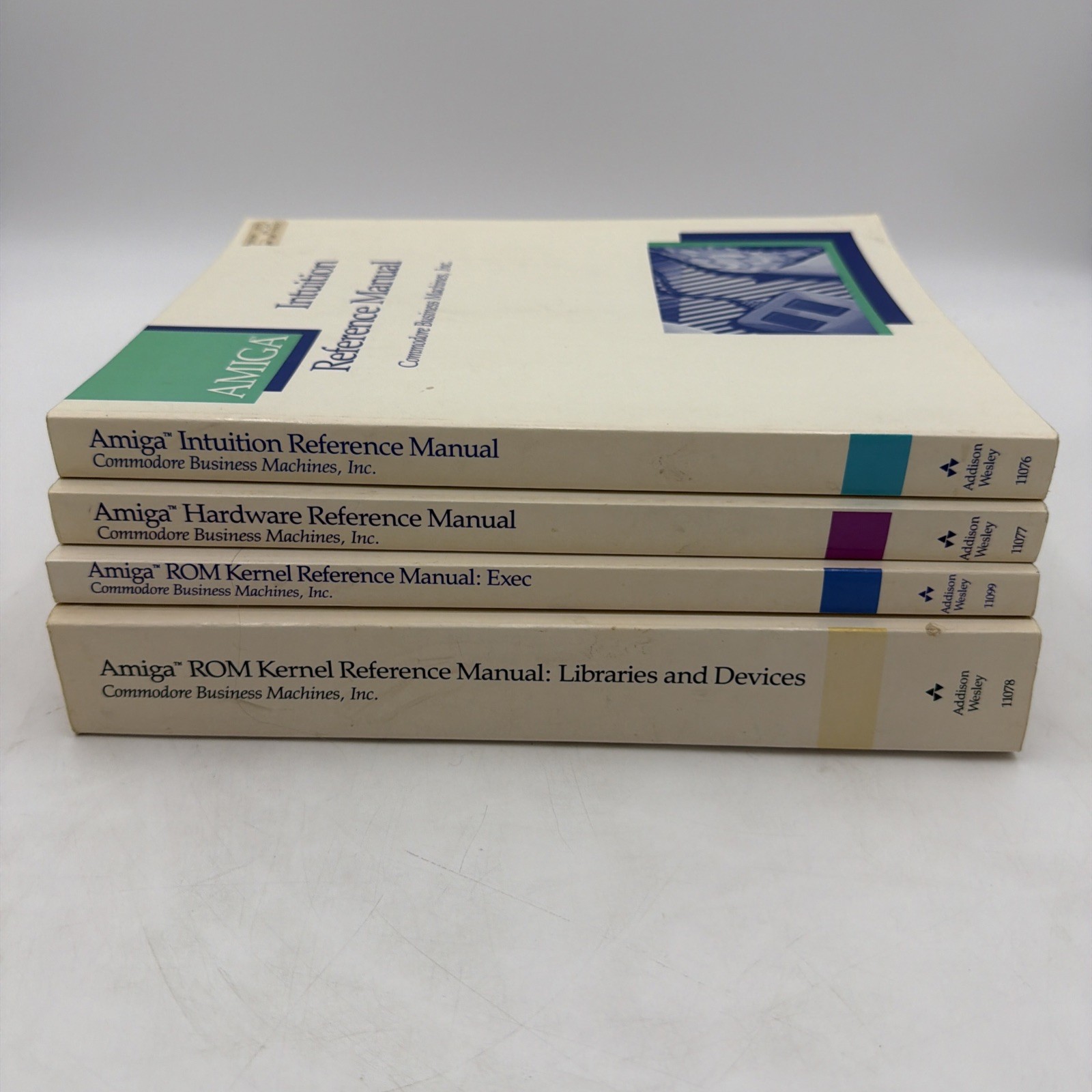 Commodore Amiga Reference Manual 4 Book Set ROM Kernel Hardware Intuition