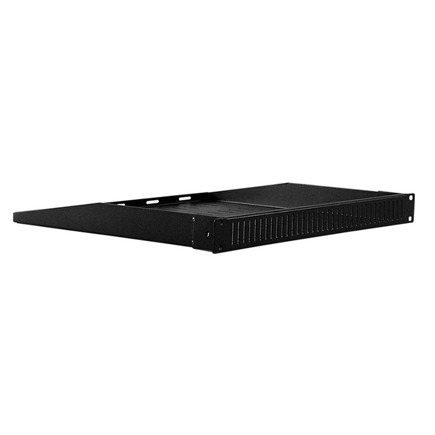 Royal Racks 1U Hidden Rack Shelf Vented Panel AV Network Equipment Rack