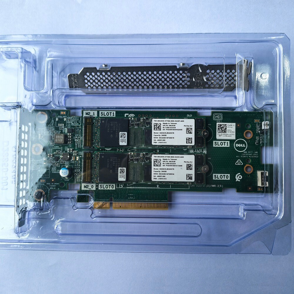 Compatible Dell 72WKY BOSS-S1 Controller PCIe Card 2x 240GB M.2 SSD TC2RP R740xd