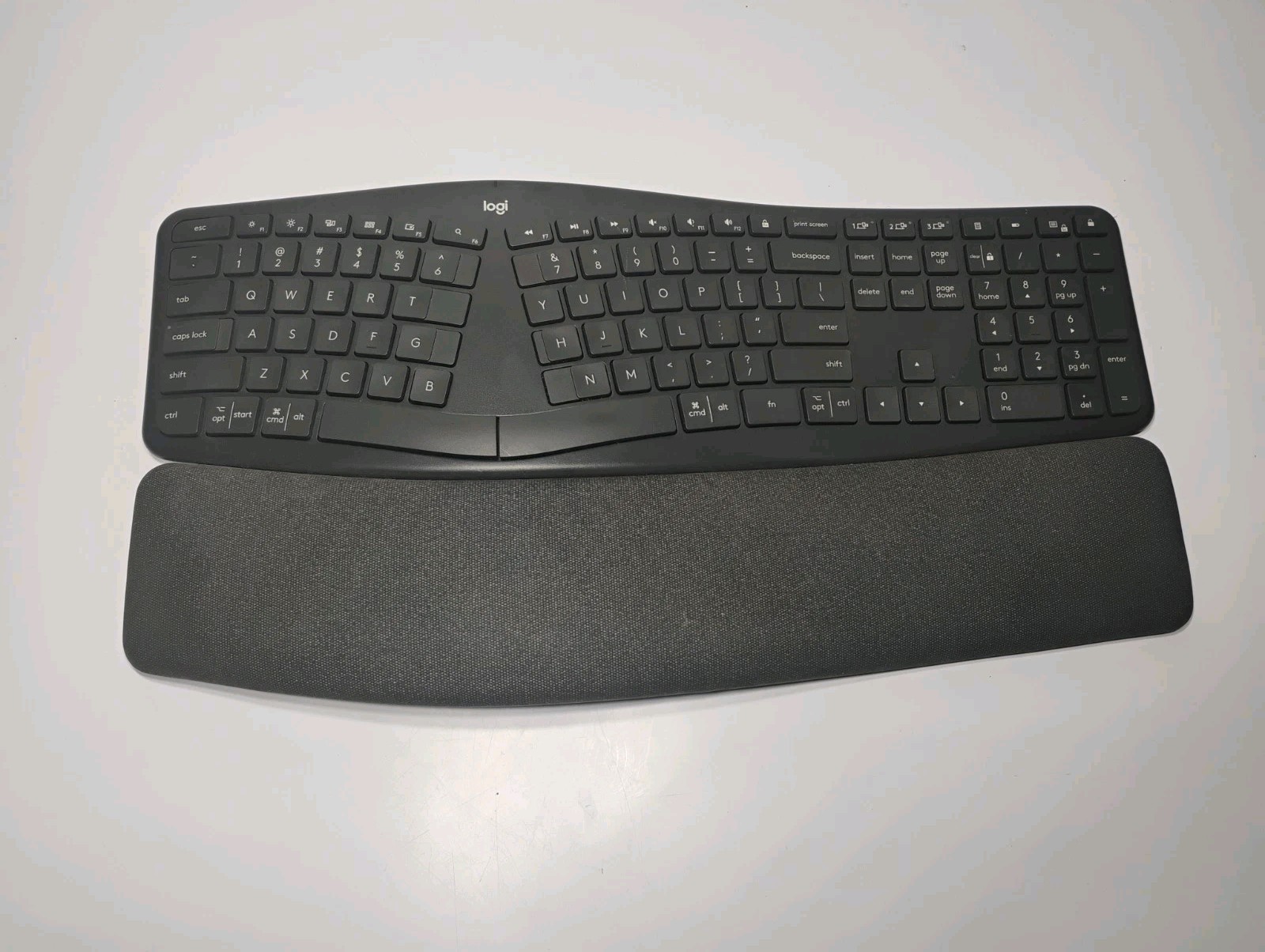 Logitech ERGO K860 Wireless Keyboard Bluetooth Ergonomic *NO DONGLE* Tested