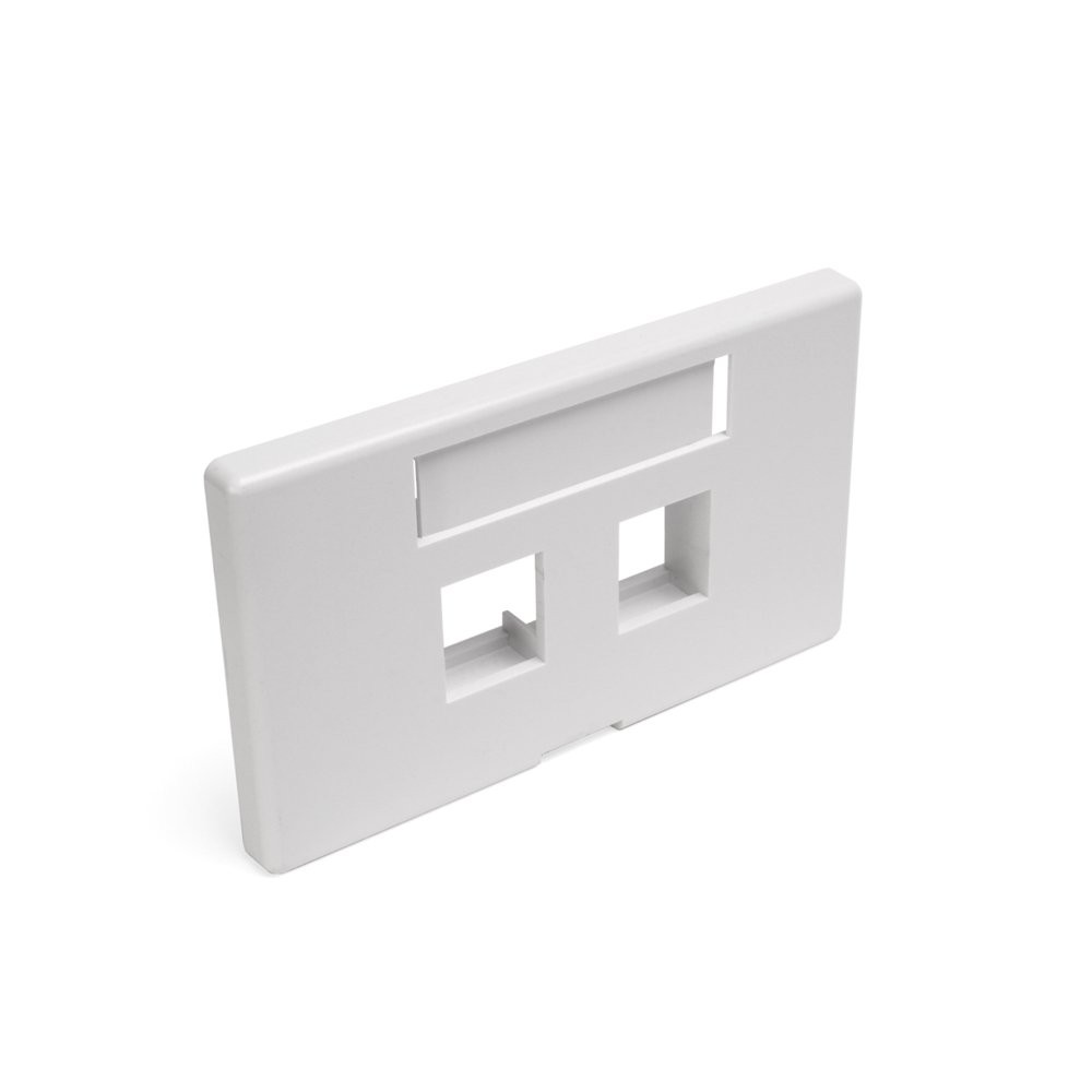 Leviton 2-Port QuickPort Modular Furniture Faceplate (Herman Miller), 49910-H...