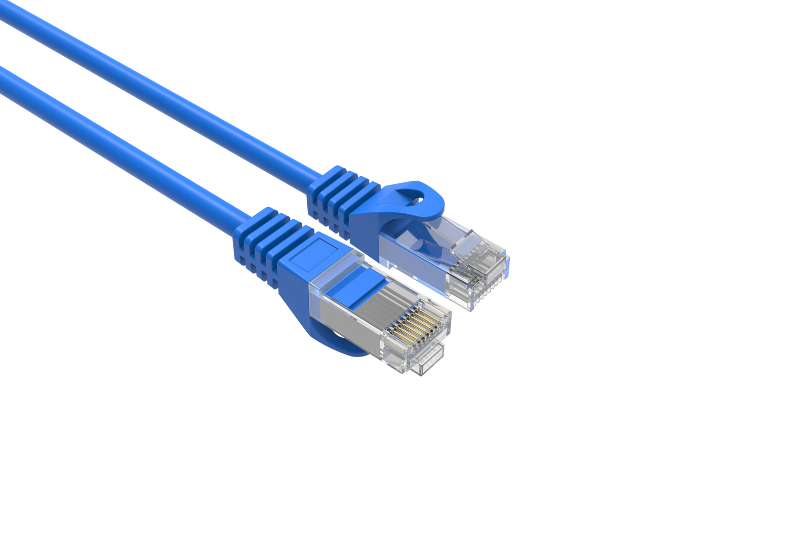 CAT6 Slim Ethernet Patch Cable Blue 10FT 25 PACK
