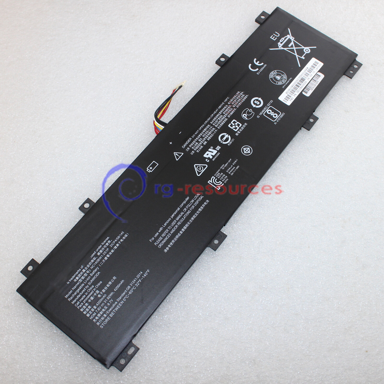 0813002 - NEW 4200mAh Battery for Lenovo IdeaPad 100S-14IBR NC140BW1-2S1P