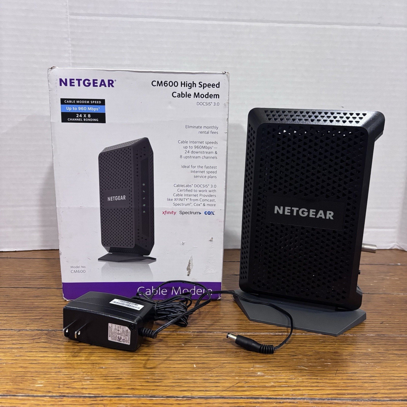 NETGEAR CM600 High Speed 24x8 Cable Modem DOCSIS 3.0