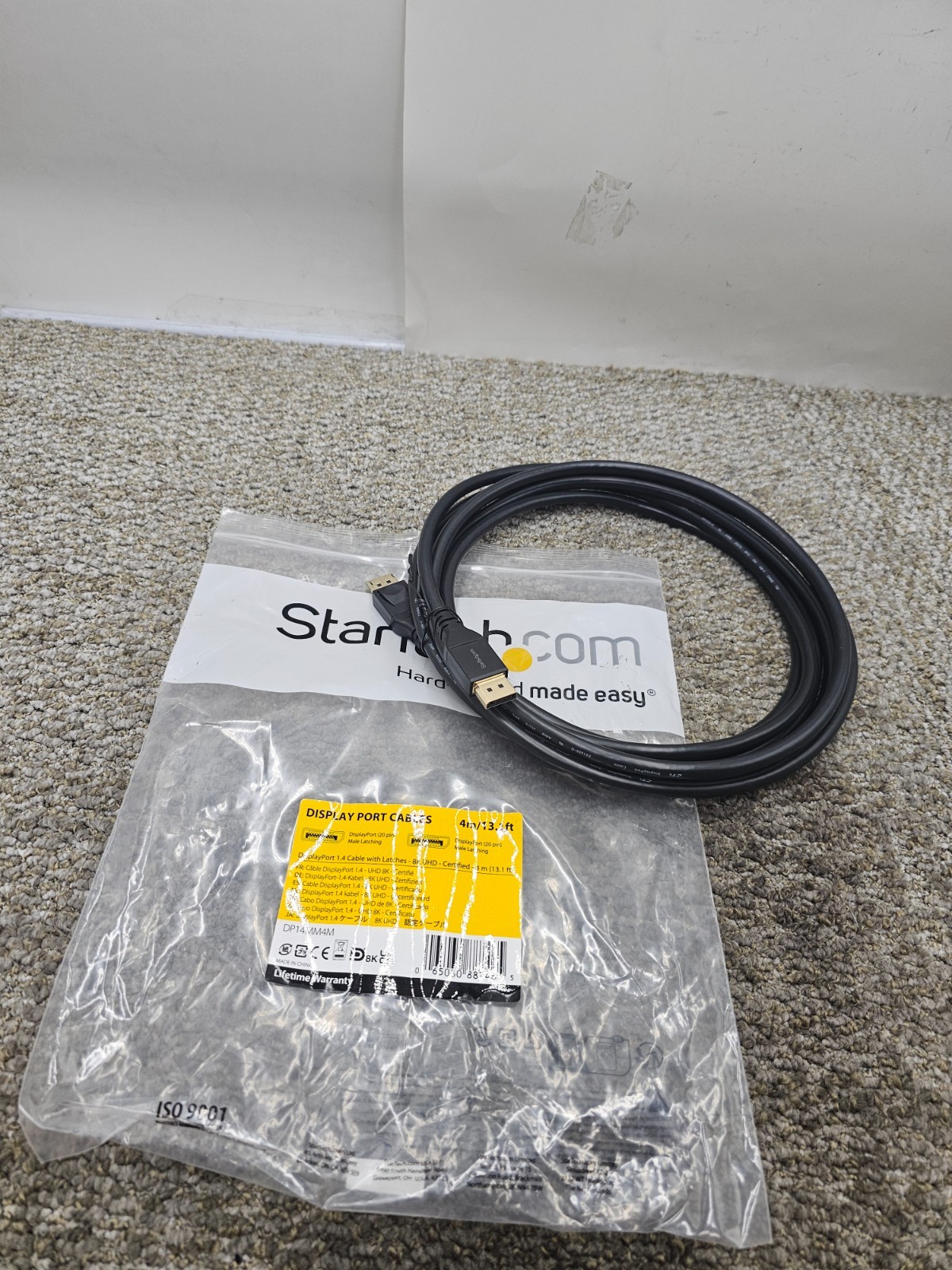 StarTech DP14MM4M 4m DisplayPort 1.4 Cable 8K 60Hz M/M