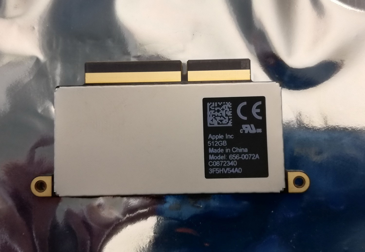 Apple MacBook Pro 13" A1708 Late 2016 Mid 2017 512GB PCIe SSD Drive 656-0072A