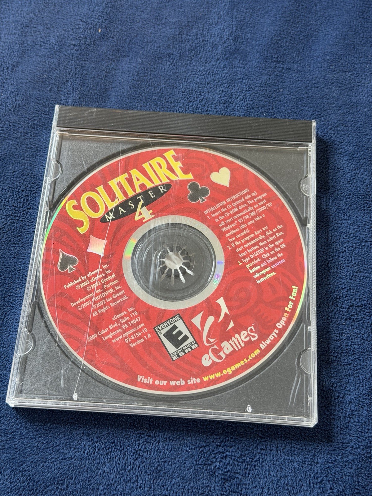 Solitaire Master 4 CD-ROM Games classic Old Windows