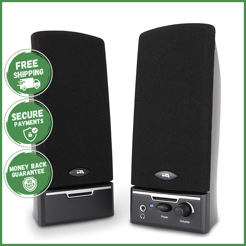 COMPUTER SPEAKERS FULL STEREO SOUND AUDIO Compact Desktop PC Gaming Music System