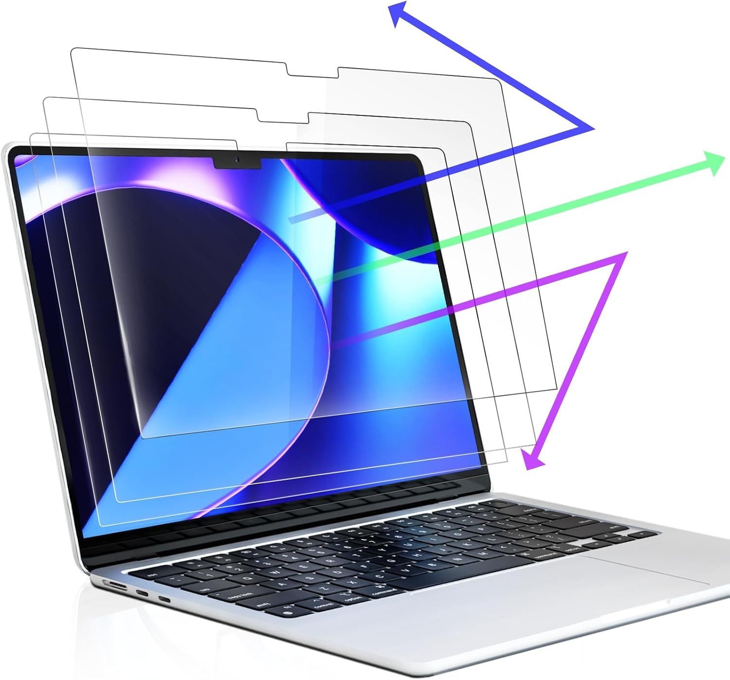3-Pack Anti Blue Light Screen Protector for MacBook Pro 14 Inch (2021-2026)