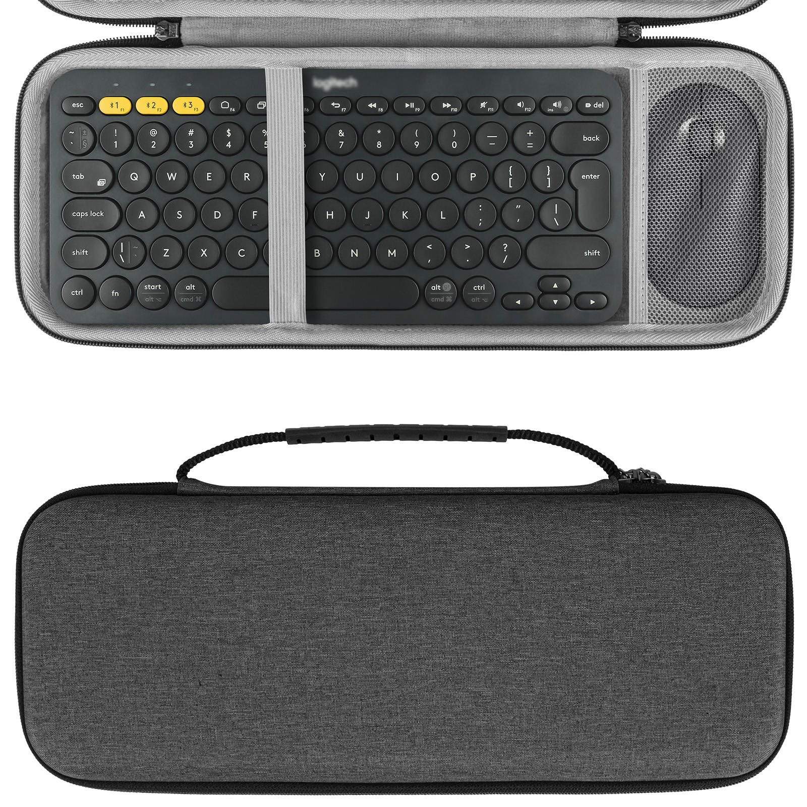Geekria Hard Case Compatible with Logitech K380 Keyboard + Mouse Combo