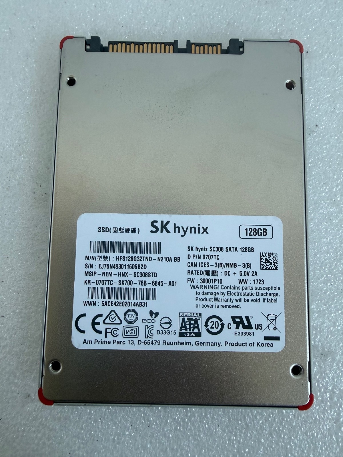 SK hynix 128GB SATA SSD SC308 HFS128G32TND-N210A 2.5-inch 6Gb/s