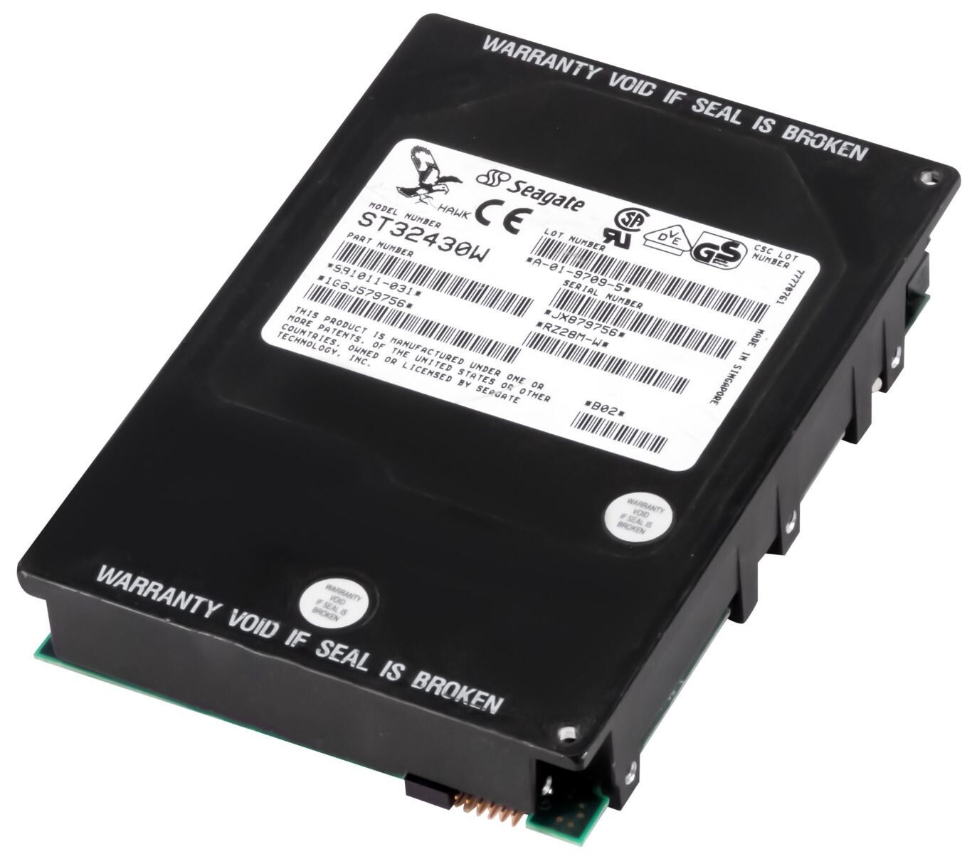 HARD DRIVE SEAGATE HAWK 2LP ST32430W 2.1GB 5.4K FAST WIDE SCSI 3.5''