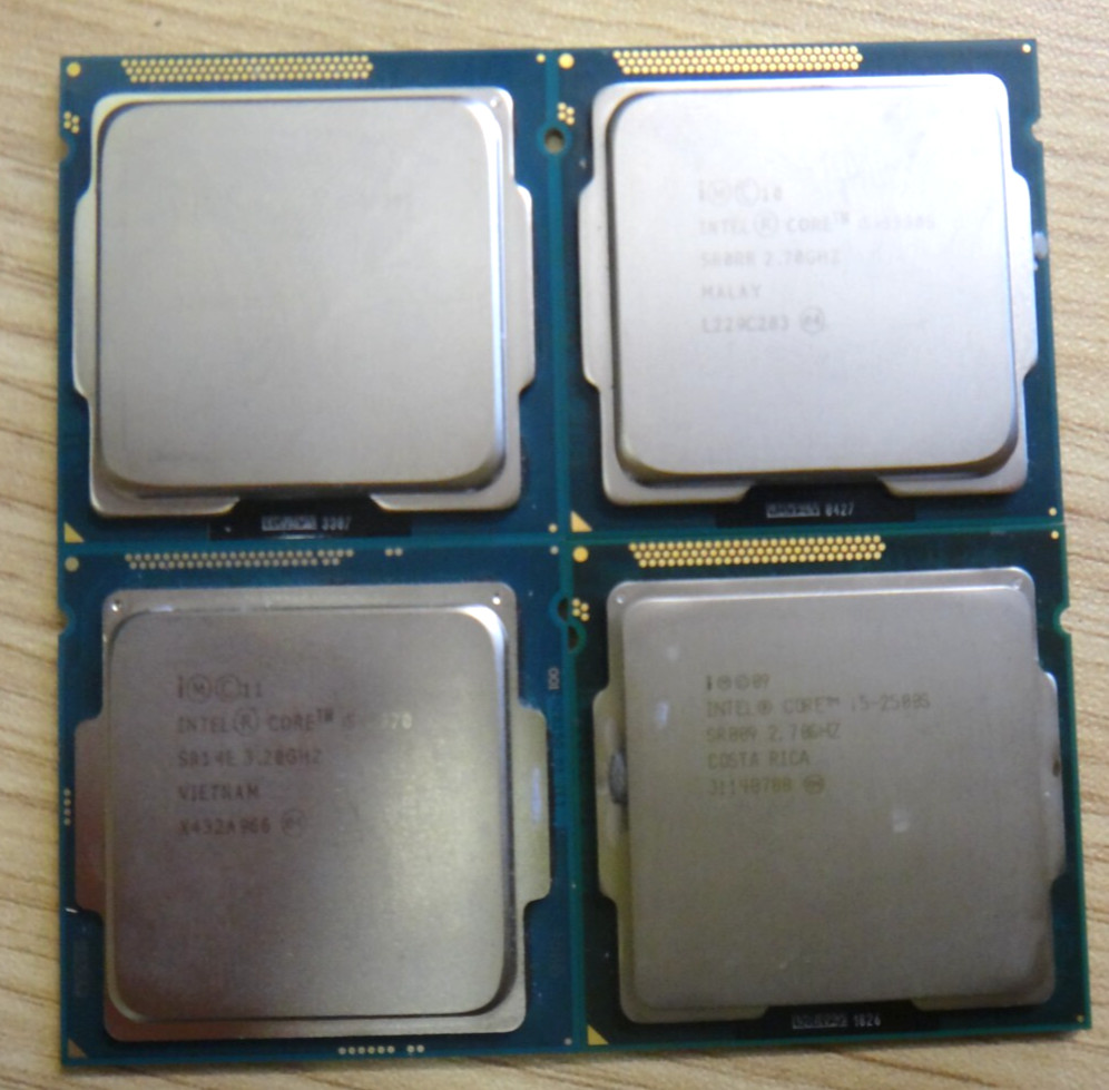 LOT OF 4 Intel MIXED Quad-Core  SR14E/SR009/SR0RRx2