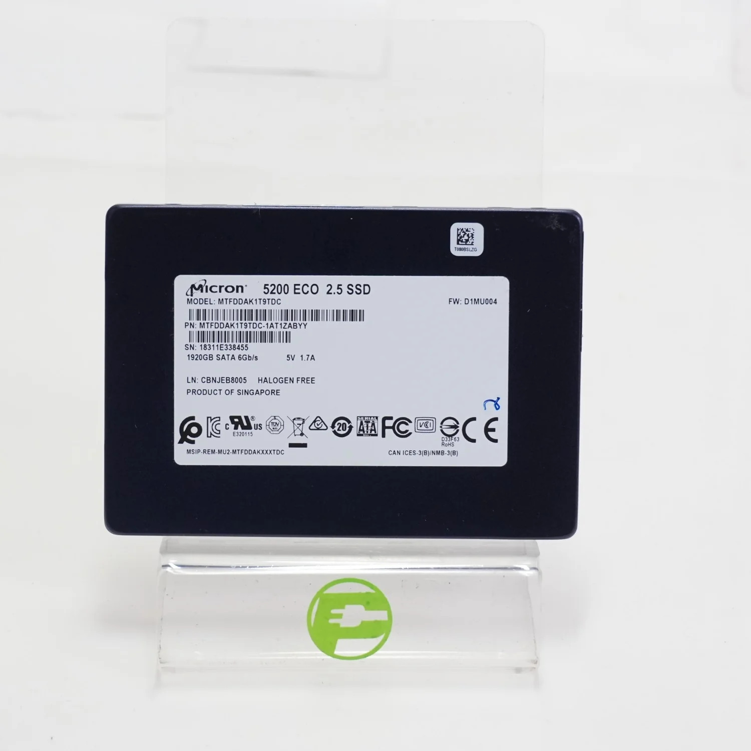 Micron 2.5" 5200 ECO 2TB SATA III 6Gbps SSD MTFDDAK1T9TDC