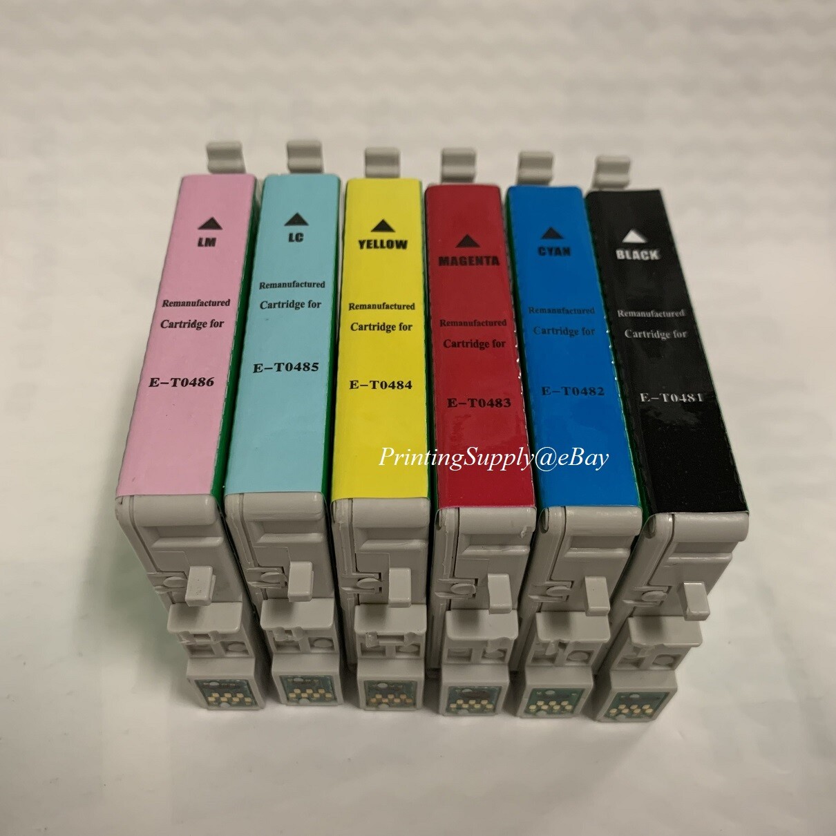 6PK Ink For Epson 48 T0481 - T0486 Stylus Photo R200 R220 R300 RX500 RX600 RX620