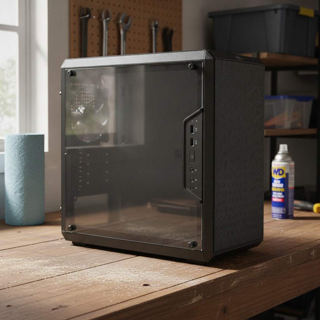 Micro-ATX PC Case with Transparent Panel & High Airflow - Master Box Q300L