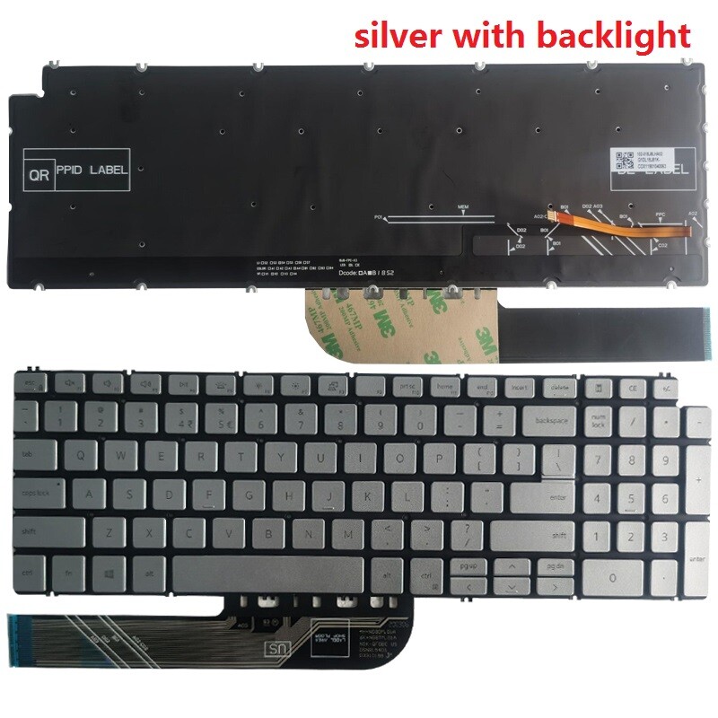 Laptop Keyboard New for Dell Inspiron 5590 5591 5598 5593 5594 5584