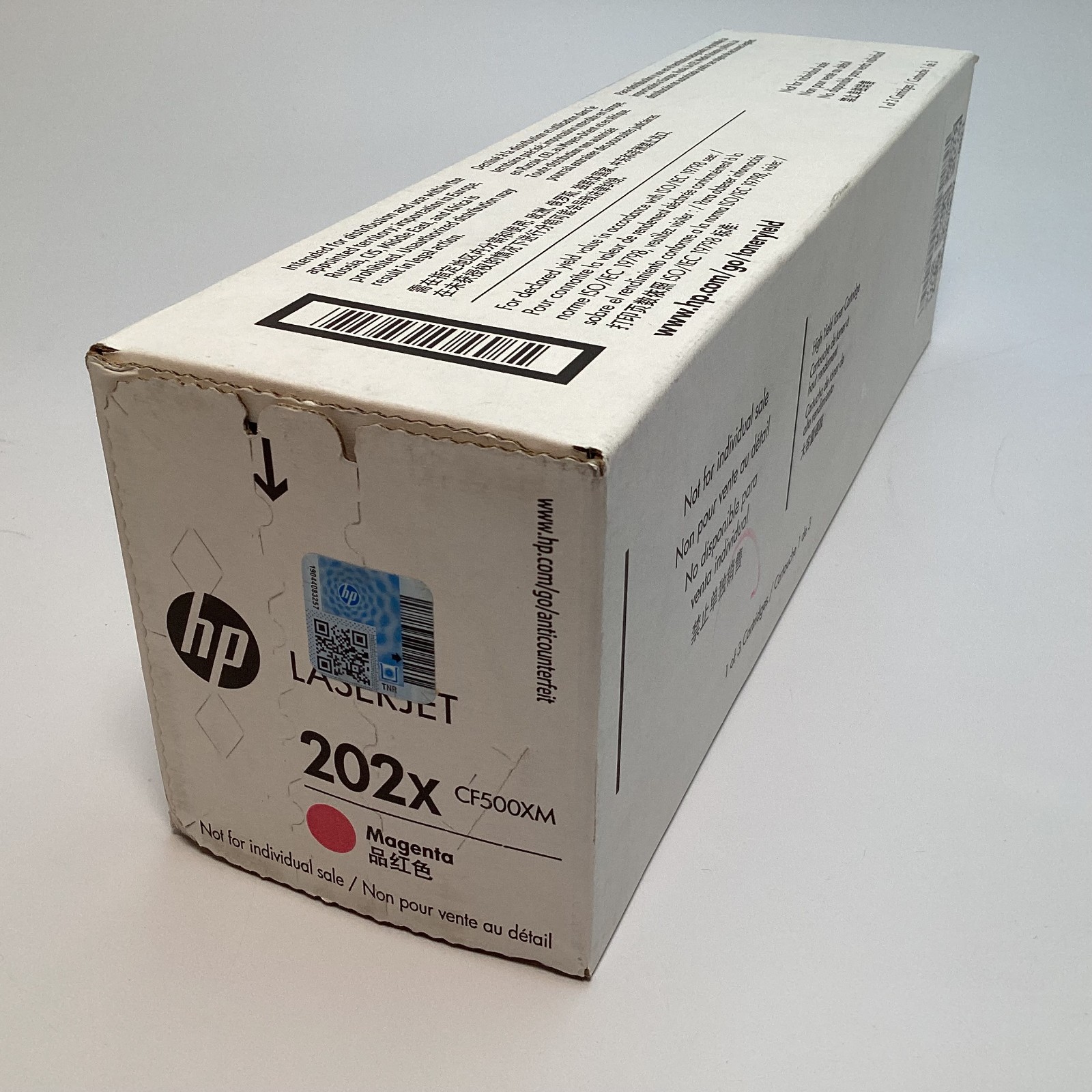 HP 202X Magenta High Yield LaserJet Toner Cartridge - Sealed Exp 04/2023