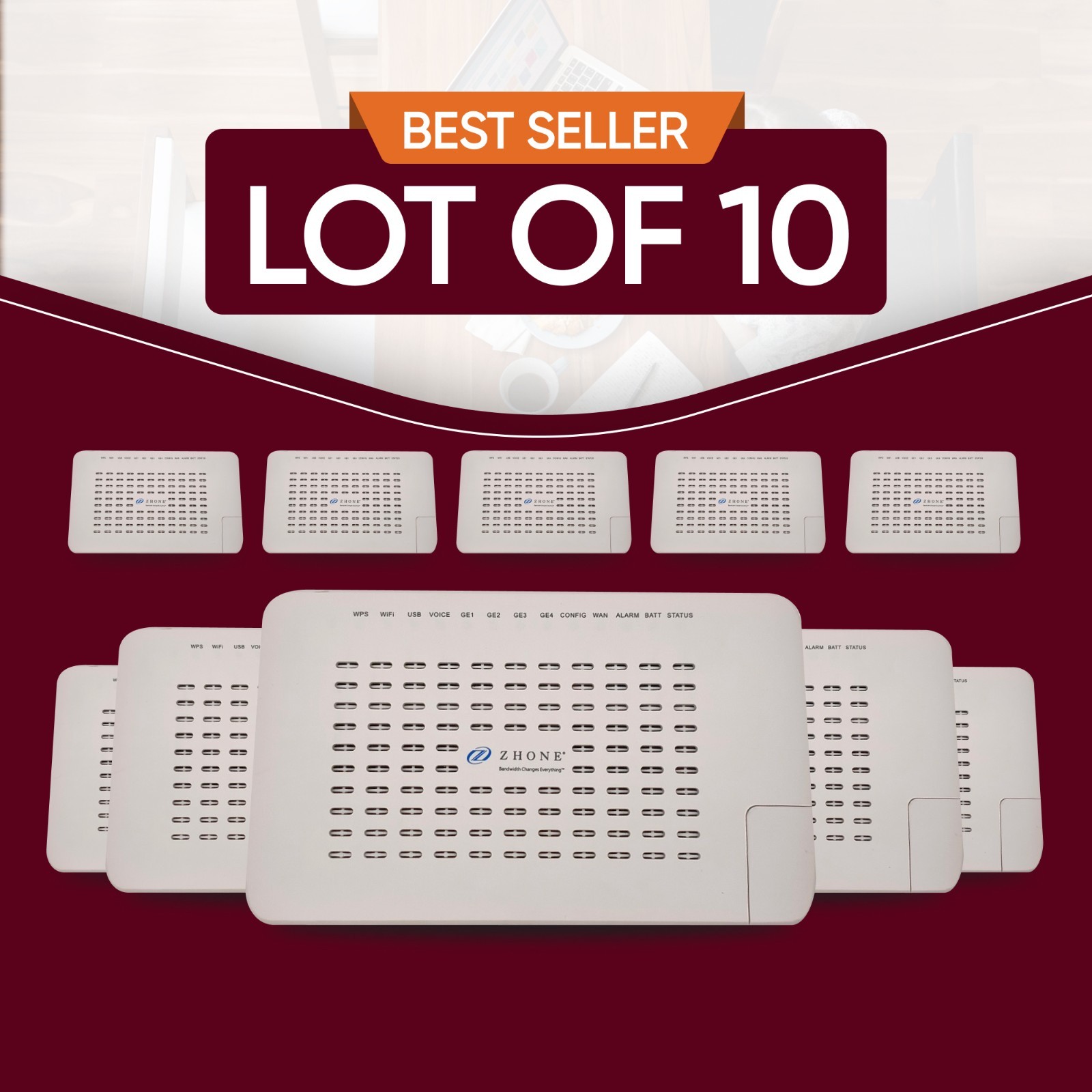 ZHONE ZNID-GPON-2426A-NA WI-FI DUAL BAND WIRELESS ACCESS POINT LOT OF 10 BUNDLE