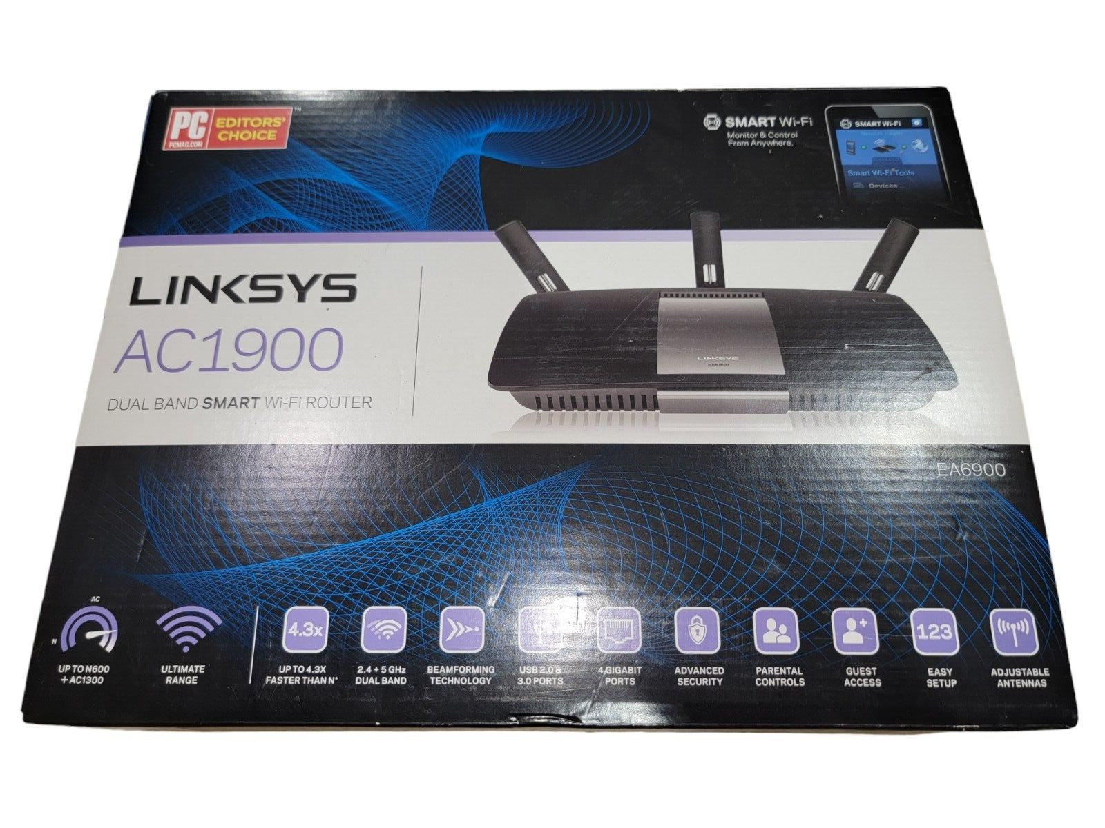 Linksys EA6900 AC1900 1900 Mbps 5 Port Wireless Router