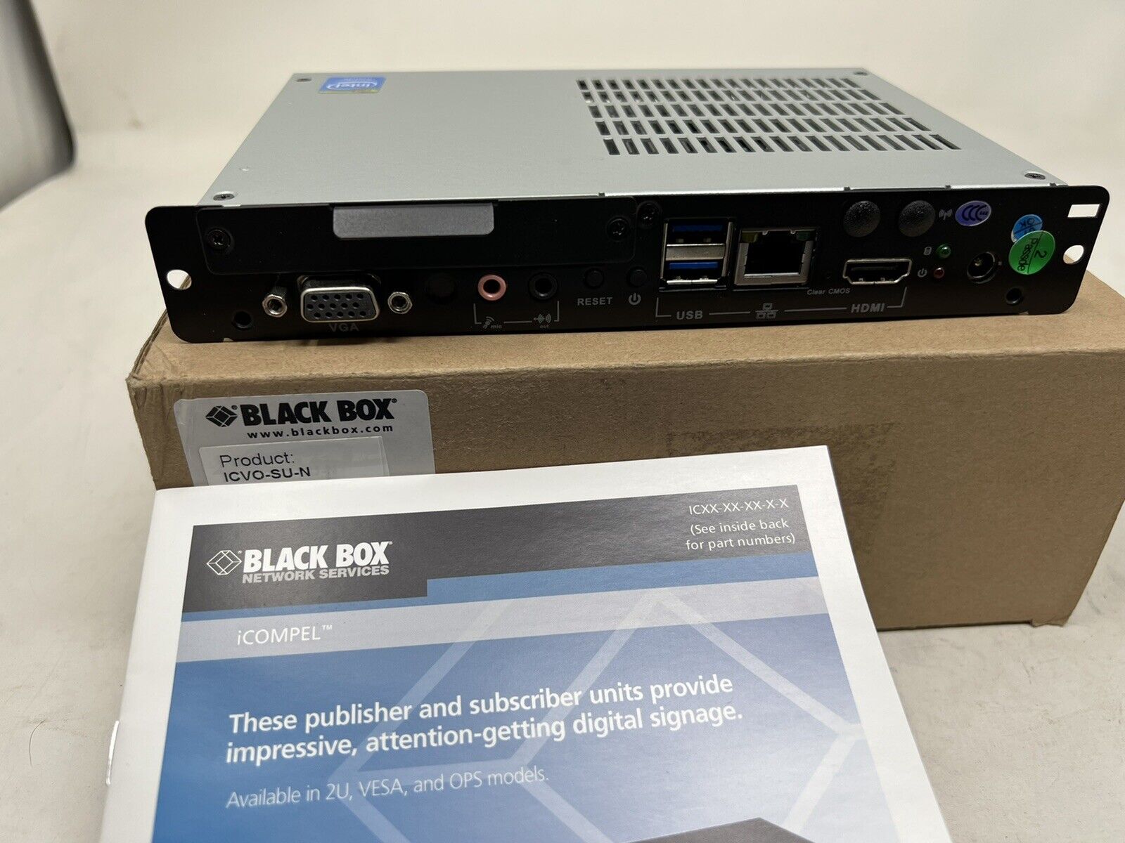 Black Box ICVO-SU-N  Icompel Digital Signage OPS Media Player